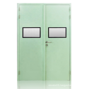 Modern design main glass steel fireproof doors for hotel hospital school clean room